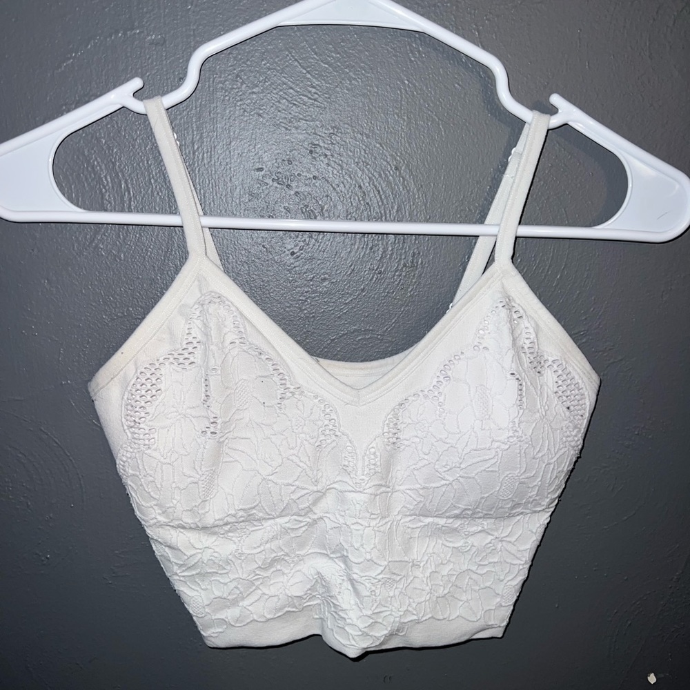 White bralette